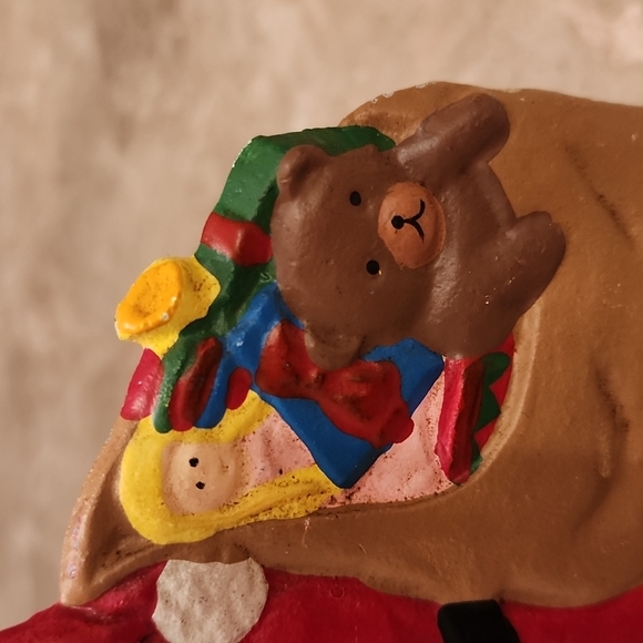 Large cast iron Santa stocking holder, maybe vintage? - Picture 4 of 5